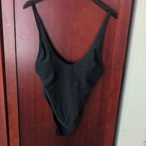 RELLECIGA Black One Piece Swimsuit